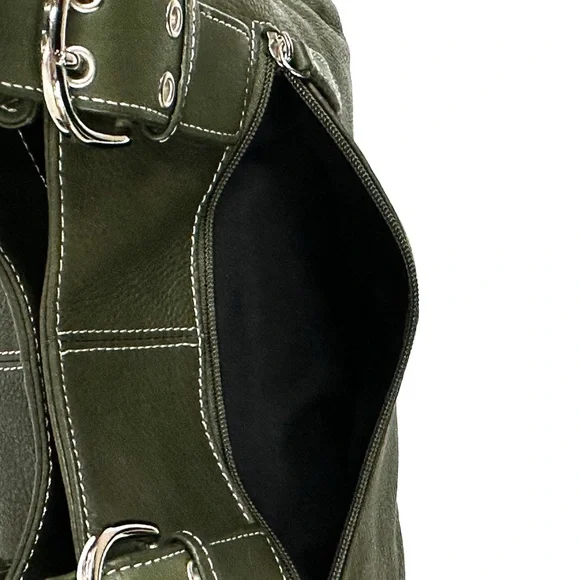 Tignanello Olive Leather Shoulder Bag - Picture 8 of 11